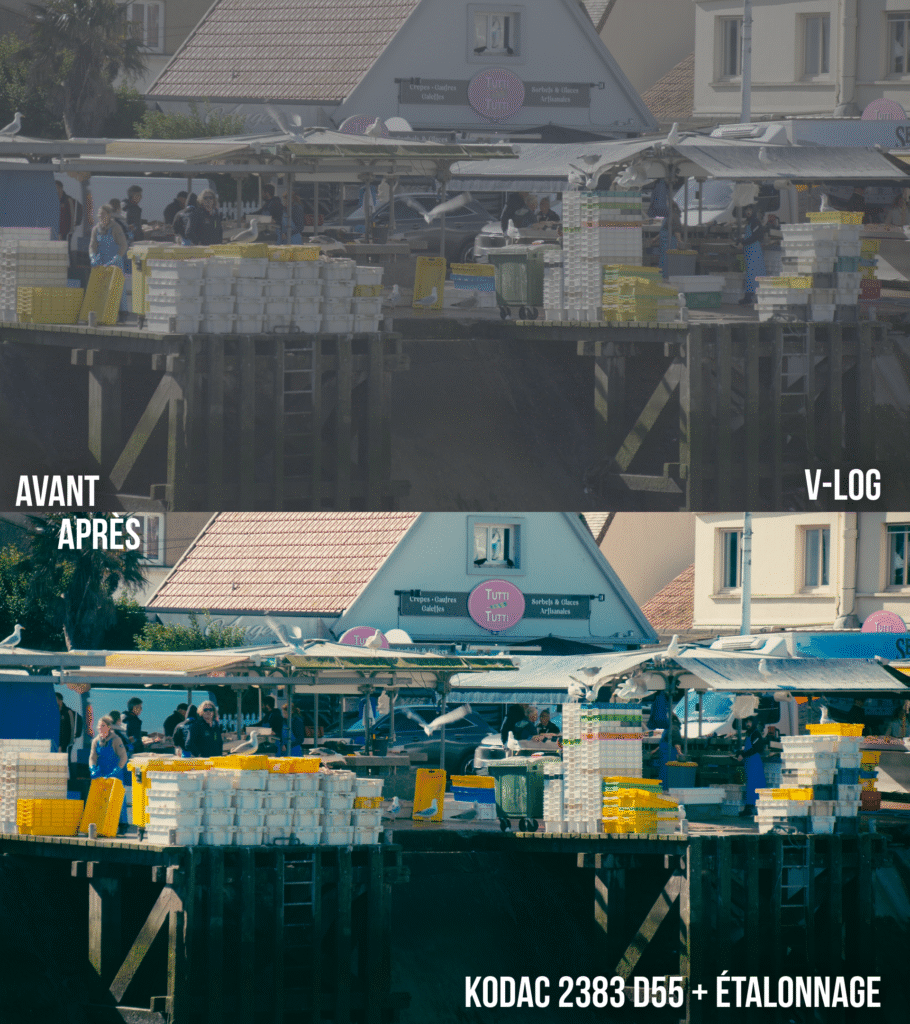 avant après vlog kodac 2383 + étalonnage